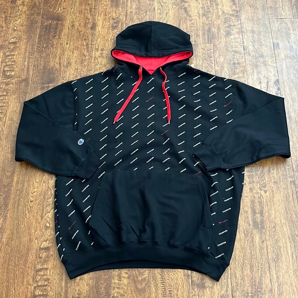 Champion All Over Print Hoodie Size XXL